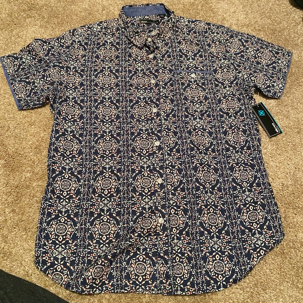 Causal button down shirt.